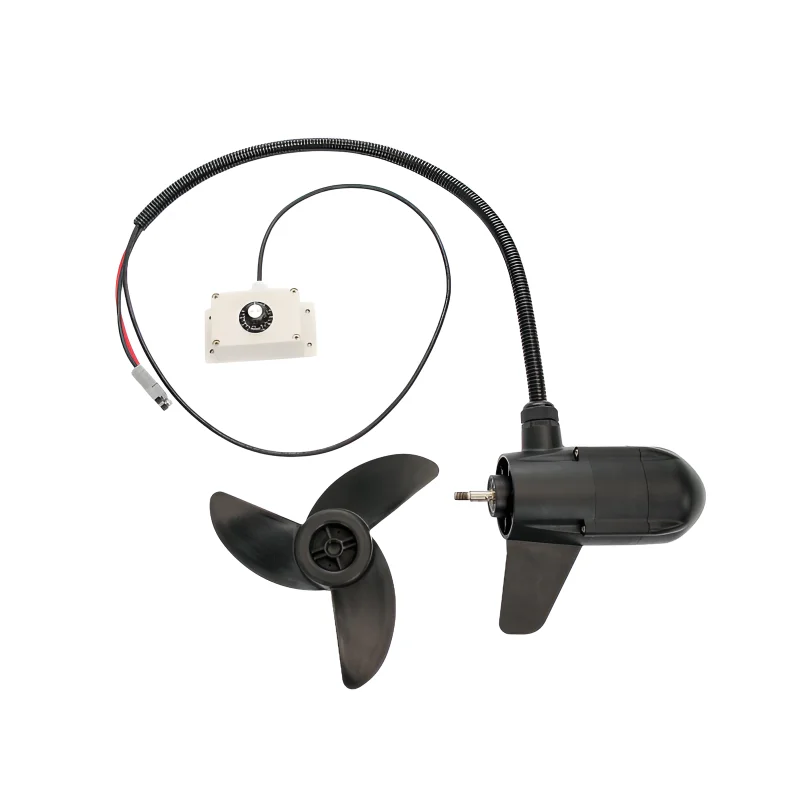 New Condition Yacht Wireless Remote Control Electric Brushless Outboard Boat Trolling Motor 24V 50-180lbs Black