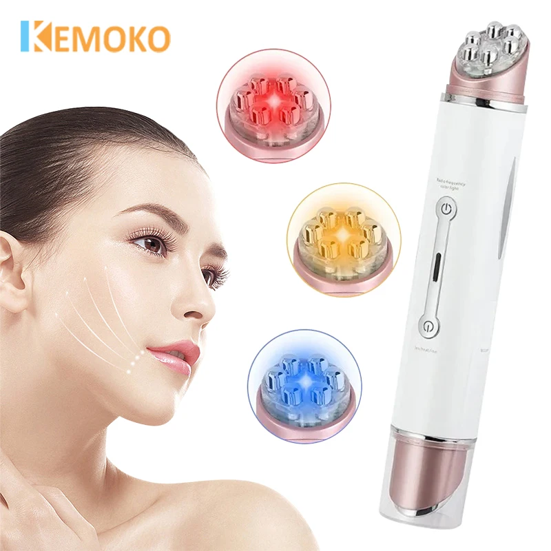 Ems olho mensageiro led fóton terapia eletroporação beleza varinha freqüência led rosto fitng rejuvenescimento da pele removedor de rugas