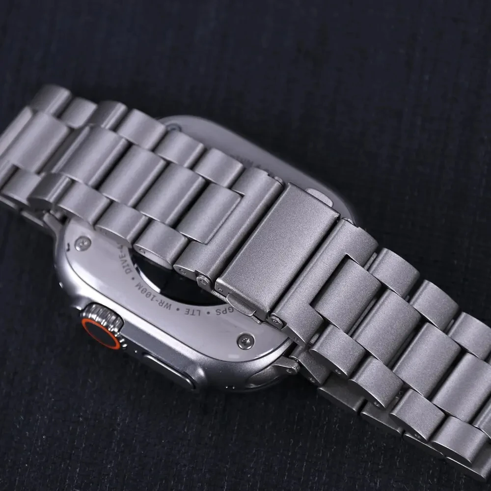 Edelstahlarmband für Apple Watch 46 mm Ultra 49 mm, Metallarmband für iWatch 12 11 10 9 8 SE 42 mm, Business-Uhrenarmband – Detail 15