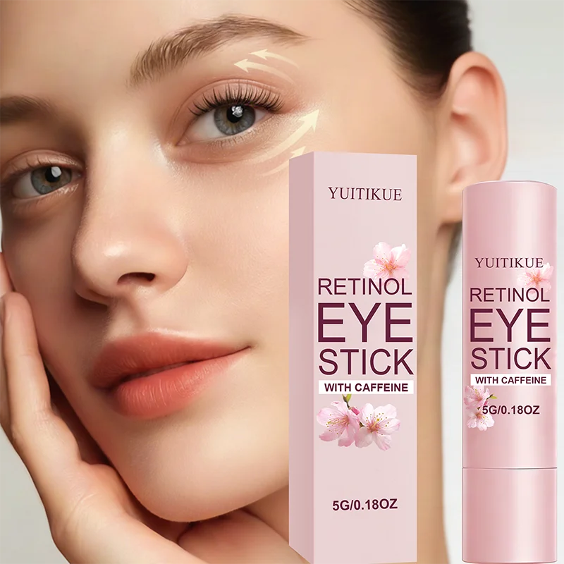 YUITIKUE Retinol & Caffeine Eye Stick | Smoothes & Hydrates, For Delicate Eye Area 5g