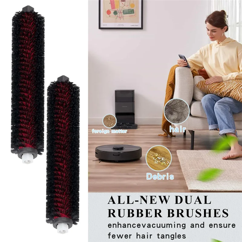 

Y02AFor Roborock S7 MaxV Ultra & S8 Pro Ultra High-Speed Cleaning Brush Washable for Mop Washing and Dock Self-Cleaning