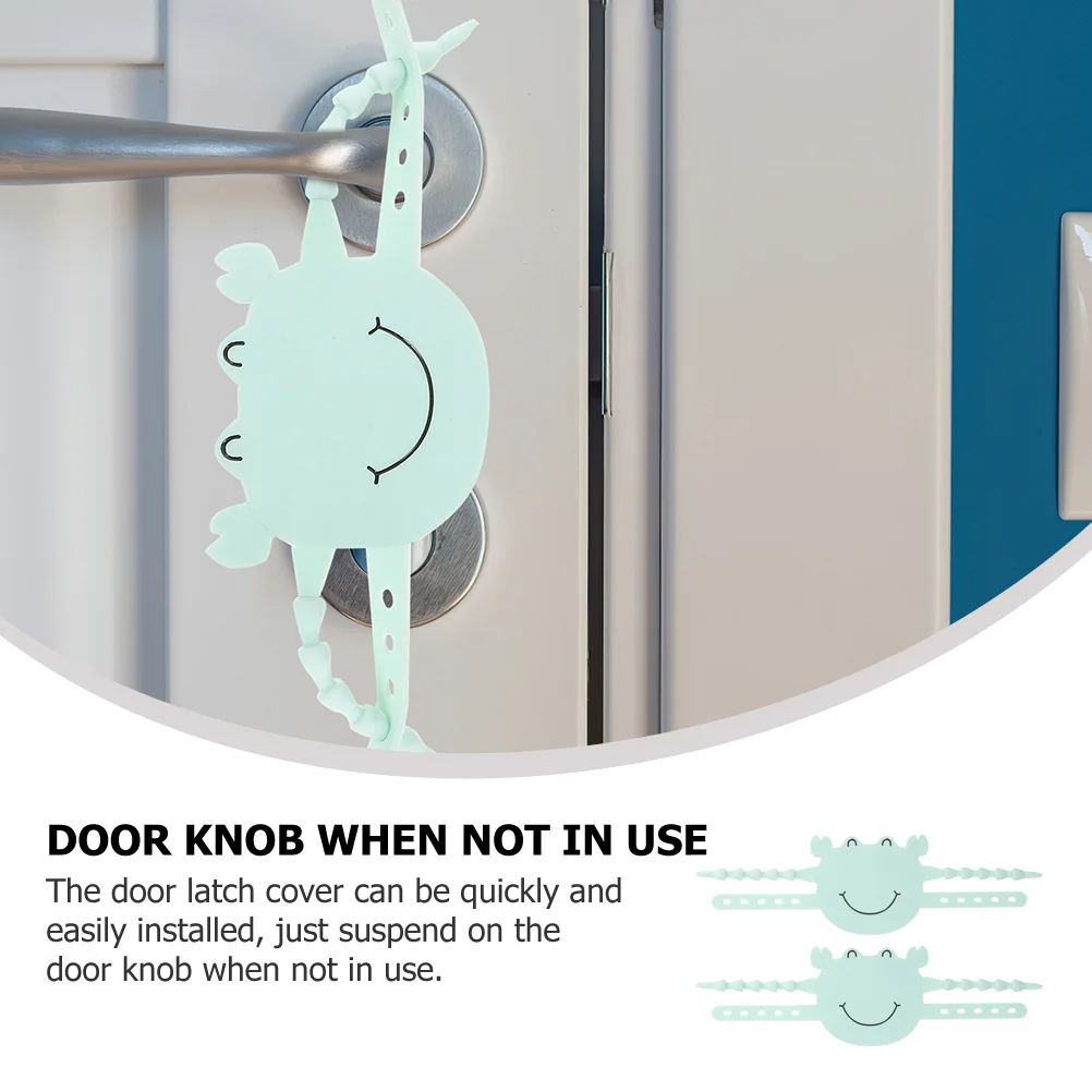 

2Pcs Door Silencers for Wood Metal Doors - Latch Cover to Stop Slamming Rattling Ideal for Bedroom Office Baby Room Use