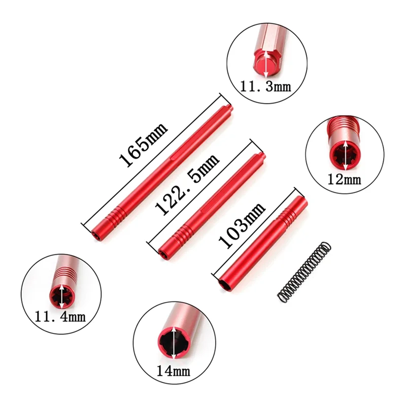 HOT-Metalen Center Slider Aandrijfas Voor 1/10 ARRMA TYPHON VENDETTA Upgrade Onderdelen Vervangen Arrma AR310884 RC Auto Upgrade onderdelen