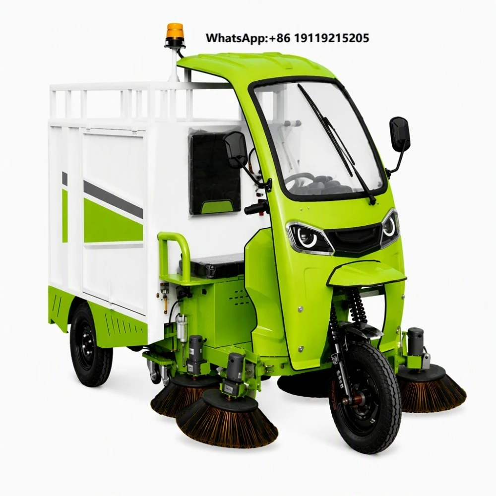 20000-35000m²/h Leaf Collection Vehicle 180mm Suction Pipe 1500W Motor 0.6m³ Box for Scenic Area Maintenance