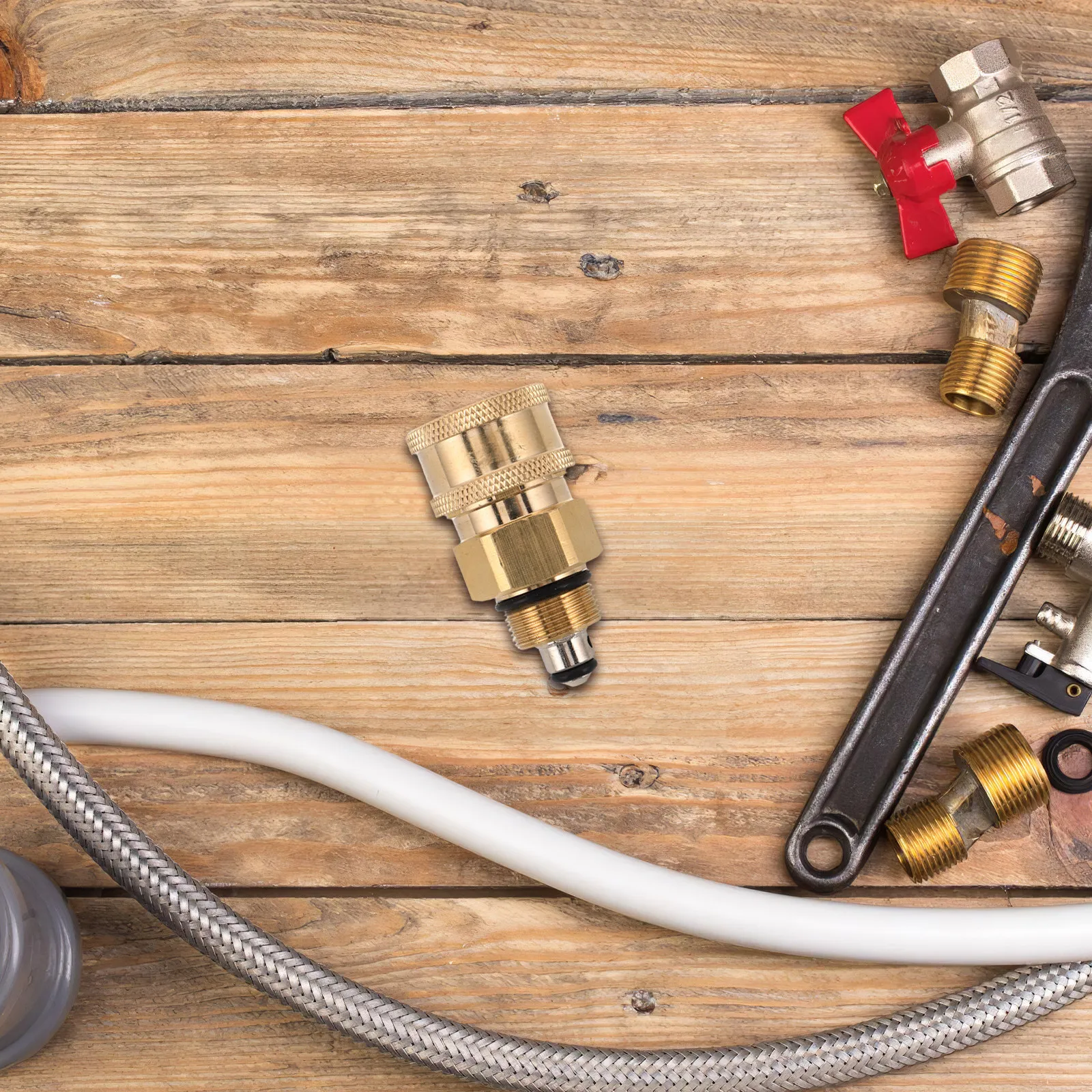 High Pressure Cleaner Connector Washer Hose Adapter Wahser Fittings Golden Outlet Accessory