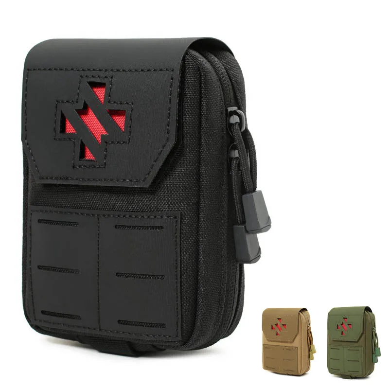 1000D Nylon Waist Bags Outdoor Tactical Multitool Molle Pouch Hunting Fanny Bag Emergency EDC Pouch First Aid Kit Pack ﻿