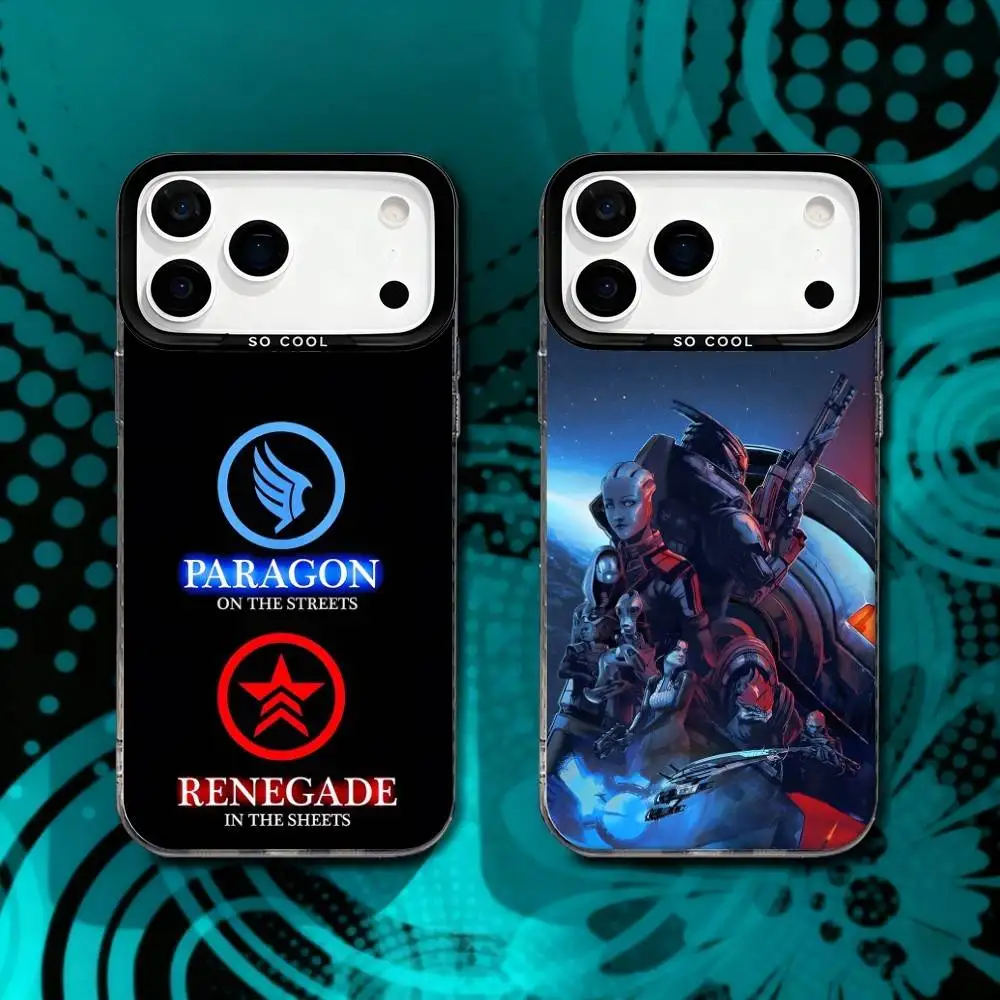 

N7 M-Mass Effect NT1464 Matte Finish,Fingerprint Proof Phone Case For iPhone 17,16,15,14,13,12,X,8,Pro,Max,Plus,SE4,Air,Mini