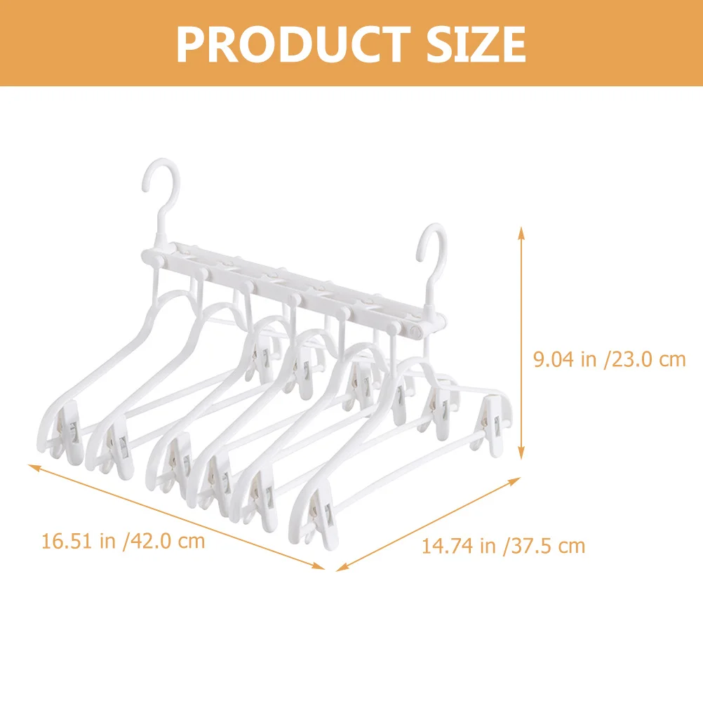 

Adjustable Extendable Clothes Hanger Foldable Drying Rack For Shirts Pants Towels Home Dorm Travel Use White