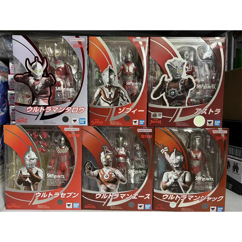 BANDAI-Figurines d'action S.H.Figuarts SHF Ultraman ZanJack Seven stabiliser Zoffy, modèle Anime Rick, collection de jouets pour enfants, cadeau