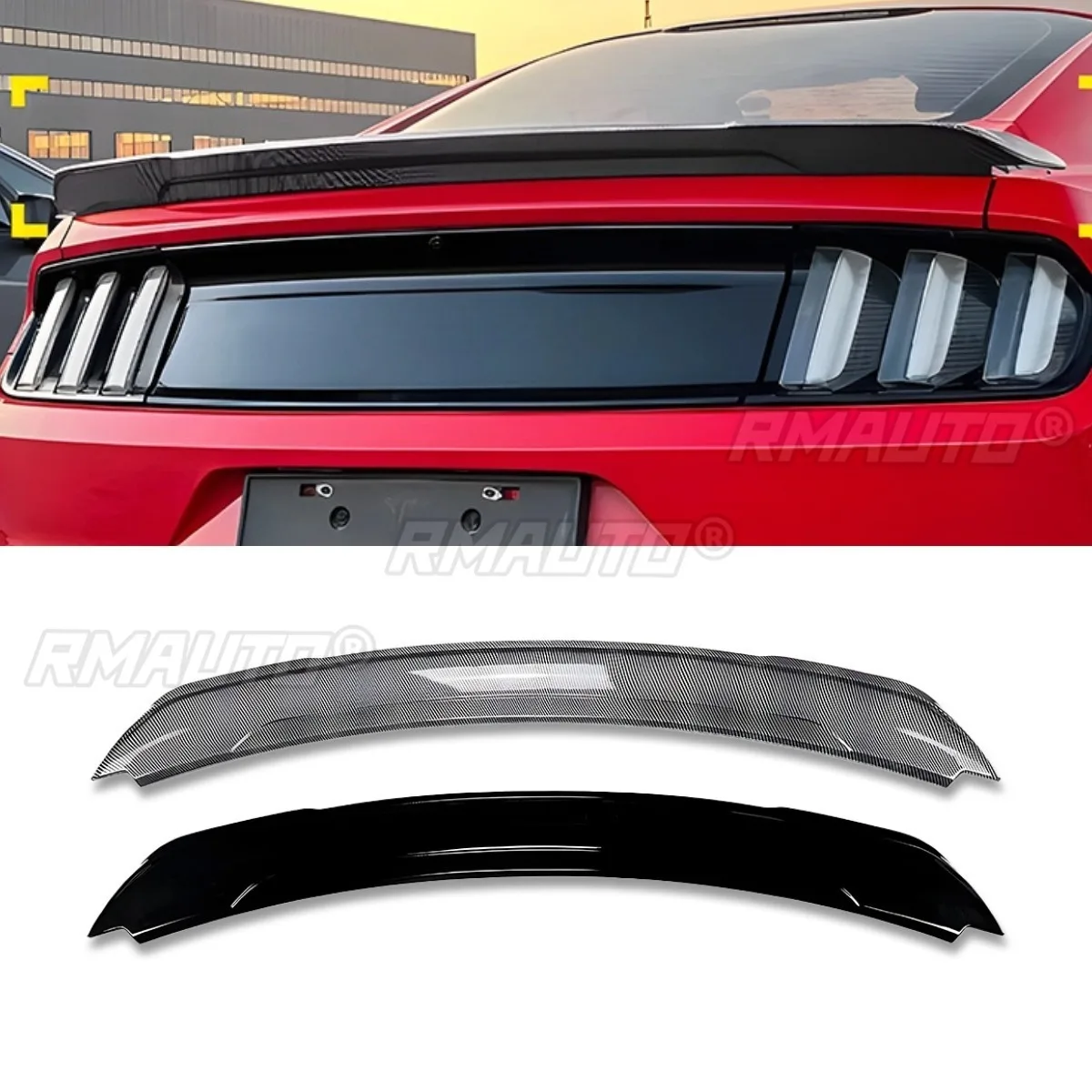 

Car Rear Wing Rear Trunk Spoiler Diffuser Protector For Ford Mustang MK6 2015-2022 Body Kit Car Accessories