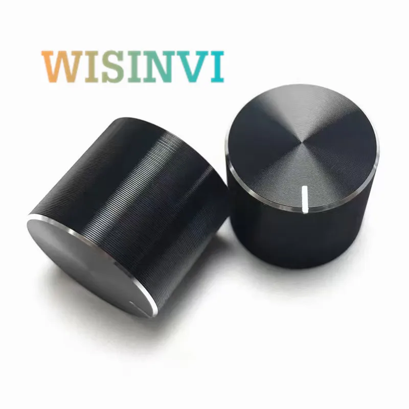 5PCS 20X17mm Aluminum Alloy Potentiometer Knob Cap Encoder Knob HIFI Amplifier Volume Knob Cap D Shaped/Flower Shaped Hole 6mm