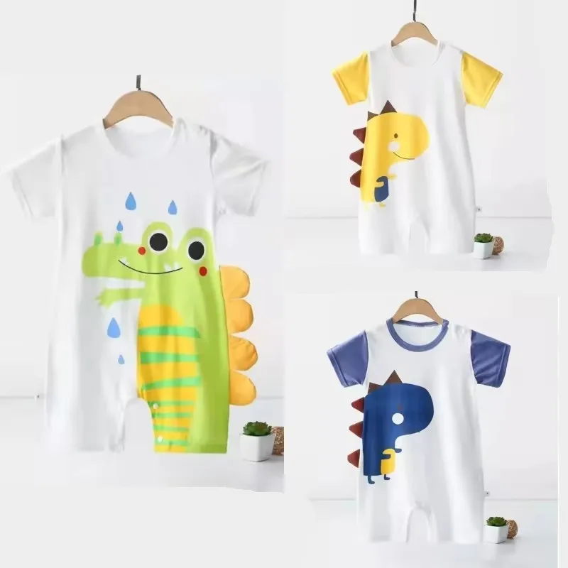 

Children Cartoon Jumpsuits Brand Thin Pajamas Toddler Summer Cotton Soft Clothes Infant New Style Cute Romper Baby Costume