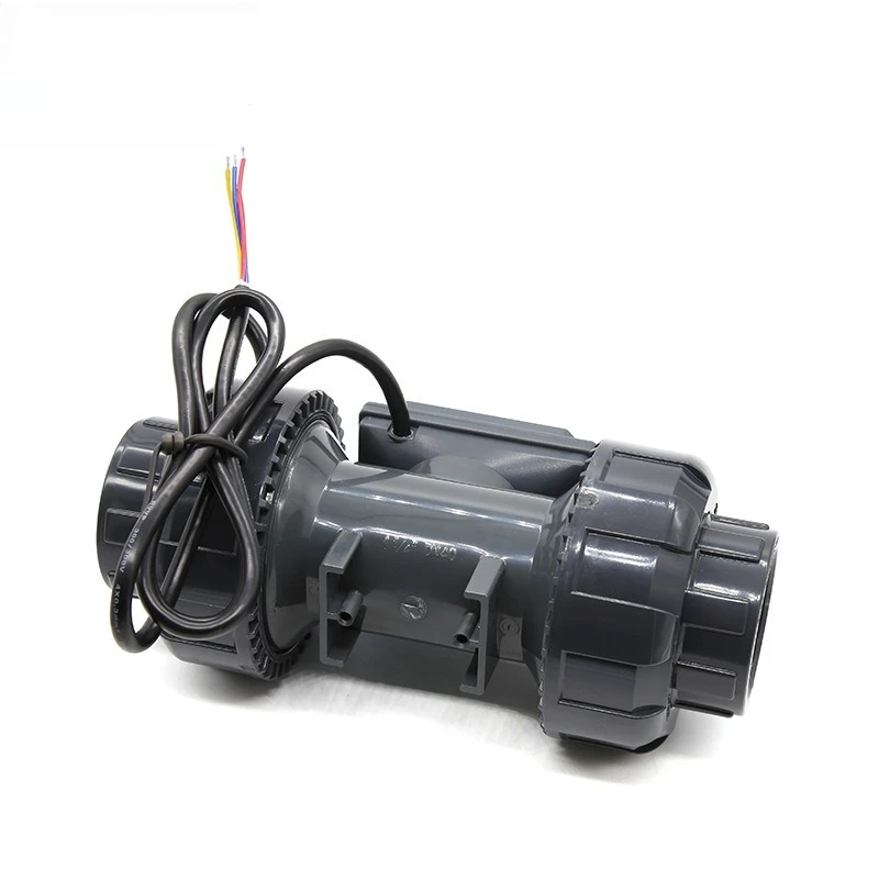 Digital Water Flow Meter 485 Data Transmission PVC Water Treatment Equipment Intelligent Water Flow Sensor