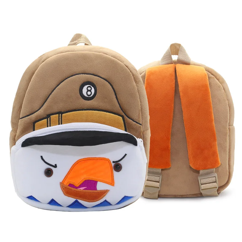 Cute Children's Backpack Plush Material Backpack for Boys and Girls Cartoon Animal Series Baby Backpack 2-6 Years 5