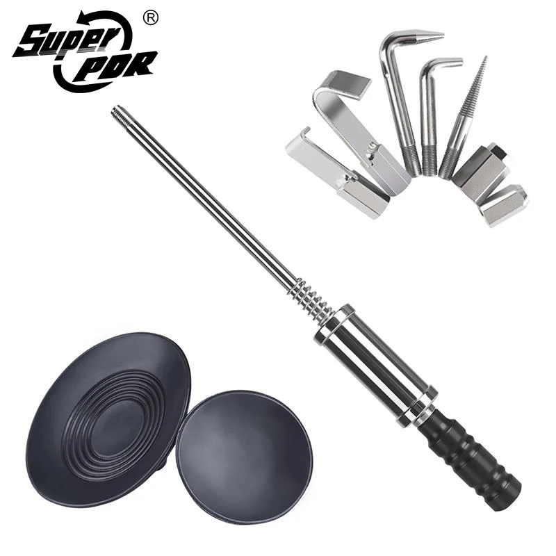 Super PDR Tools Hook Slide Hammer Hooks Puller Dent Repair Tools Dent Removal Suction Cup Kit Crowbar For Car Body Dent Repair