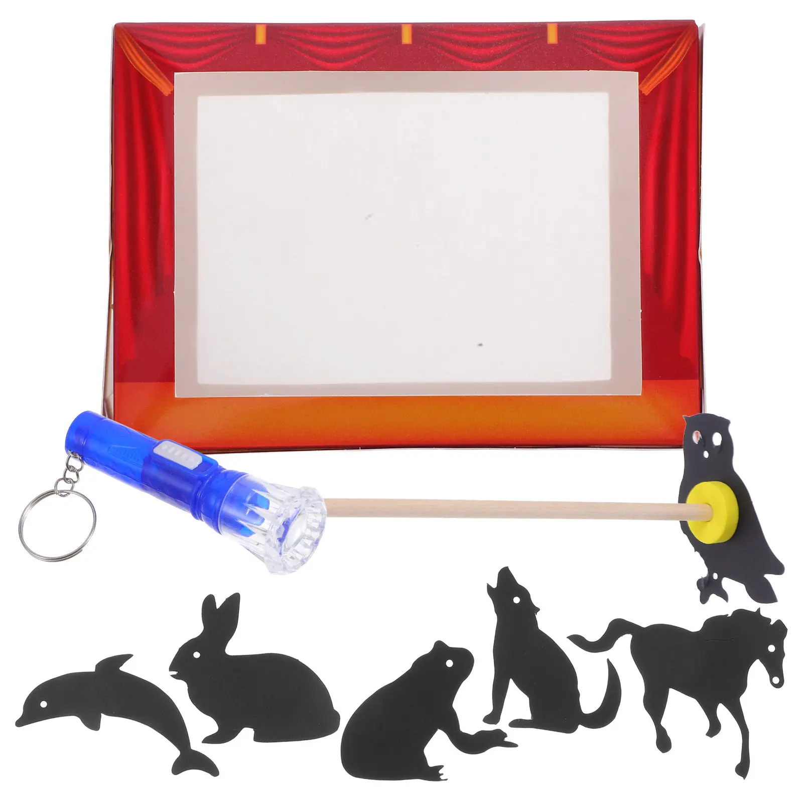 1 Set Chinese Shadow Puppets Educational Kit Interactive Traditional Puppet Theater Cultural Storytelling Play