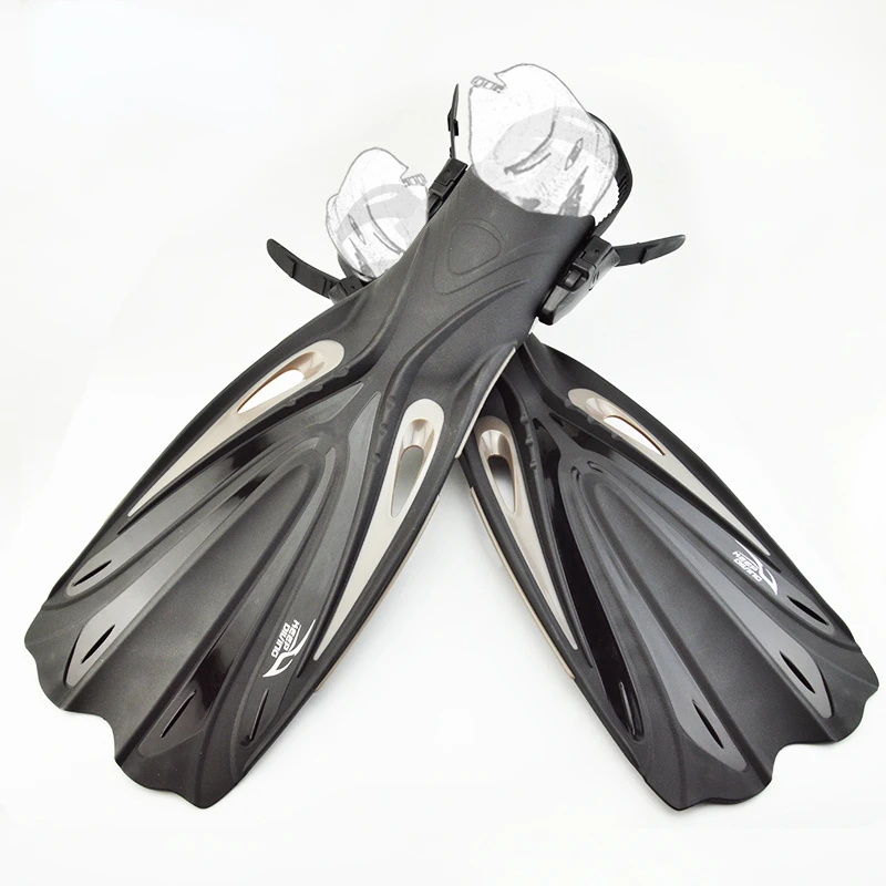 Adjustable Snorkeling Swimming Non-Slip Fins Special for Diving Boots Shoes Gear Keeps Diving Open Heel Scuba Diving Long Fins