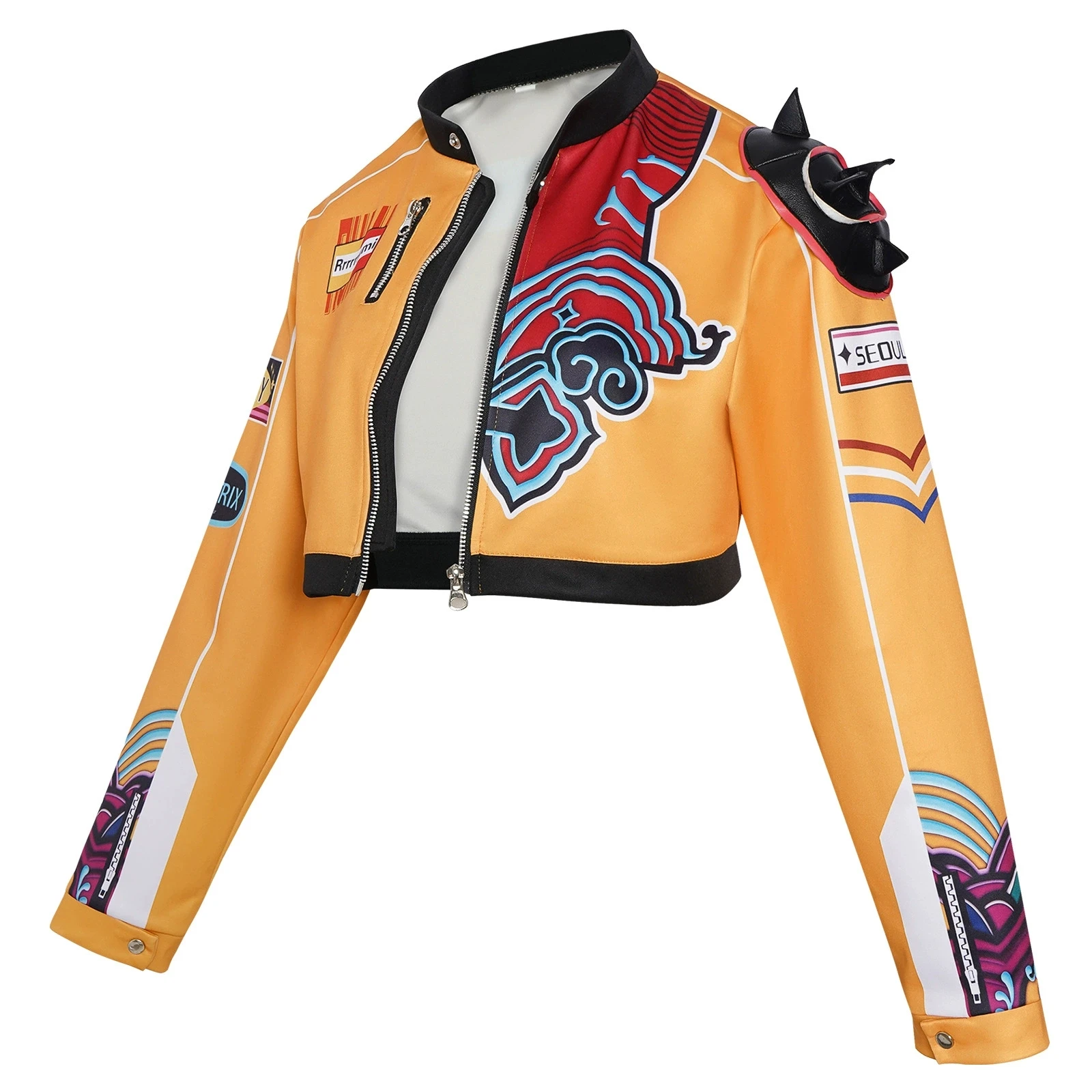 Anime KPOP Cosplay Demon Hunters Rumi Costume Coat Jacket Outfit For Girls Adult Women Halloween Carnival Masquerade Suit