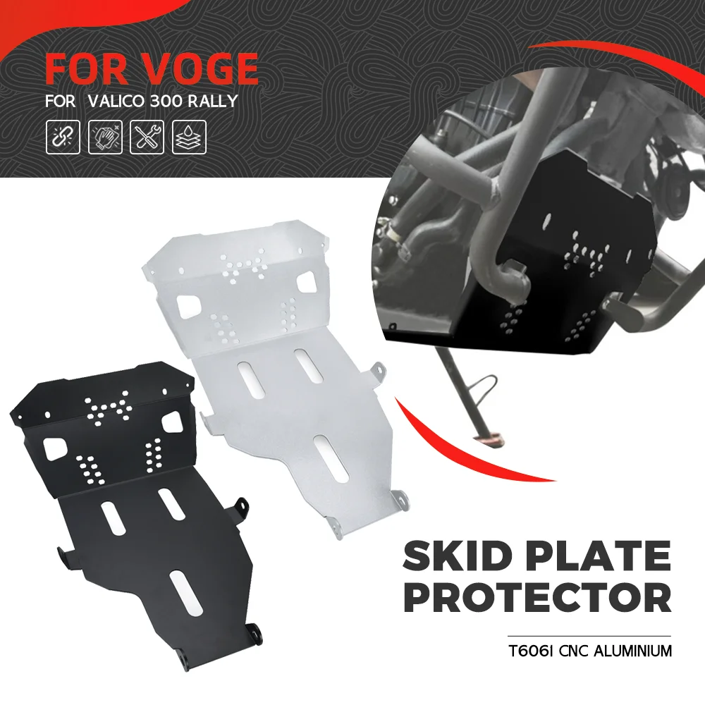 

Skid Plate Pan Fender For Voge Valico 300 Rally 300Rally 2023 2024 2025 Engine Chassis Guard Protector Cover Aluminum Protection