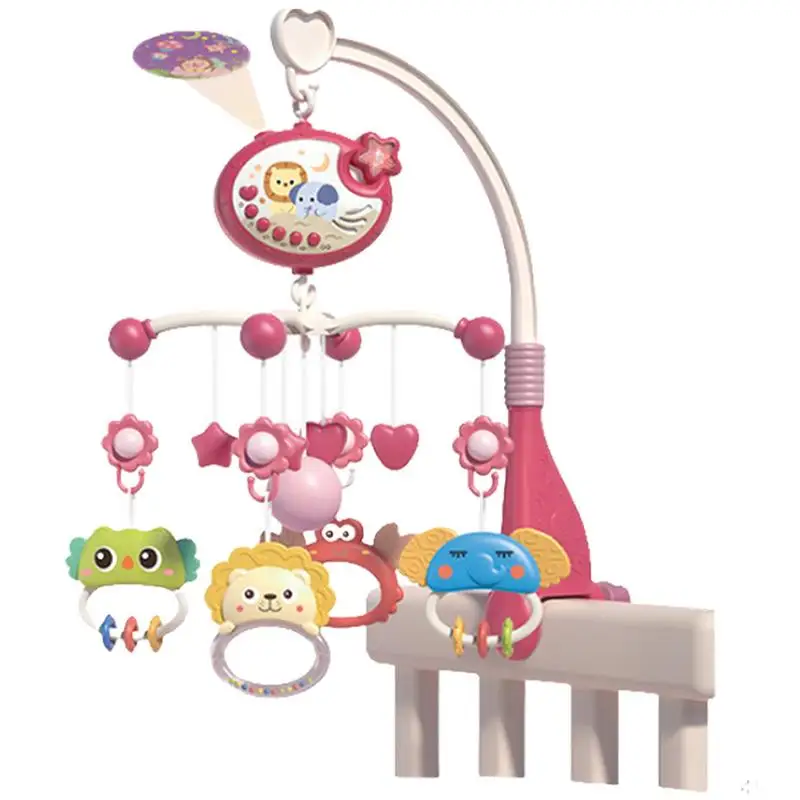 Baby Crib Mobile Rattle Toy For 0-3 Years Old Infant Rotating Musical Projector Bed Bell Educational For