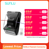 SUNLU Filament Connector 1.75mm Filament Fast Welding For PLA/PETG/TPU/ABS/PA/Nylon 200Pcs PTFE Sleeve filament Splicer