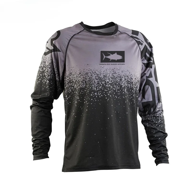 

Fishing Shirt Summer Long Sleeve Clothes Fish Gear Green Sportswear Outdoor Jersey Jacket UPF 50