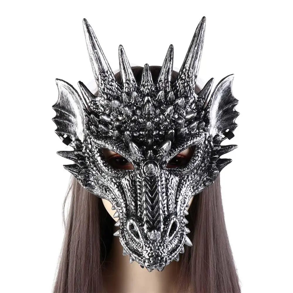Accessoires de fête de dinosaure créatifs pour femmes, décoration du nouvel an, mascarade d'halloween, masque de Dragon, accessoire de Cosplay, masque Anime