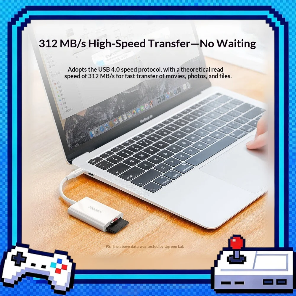 UGREEN 60724 CM265 USB C SD TF Card Reader 4.0 Dual Slot Memory Card Adapter for Laptop Tablet Phone