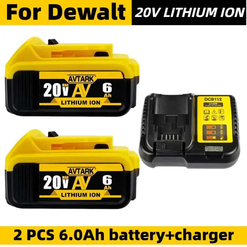 

New 100% Original 12000mAh 20V for Dewalt Power Tool Battery DCB206 20V 12Ah Battery DCB206 20V Battery for Dewalt DCB205 DCB200