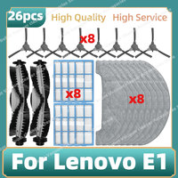 Compatible For ( Lenovo E1, Ultenic D5 / D5s / D5s Pro, Proscenic 850T, Pioneer VC704R ）Parts Main Side Brush Hepa Filter Mop