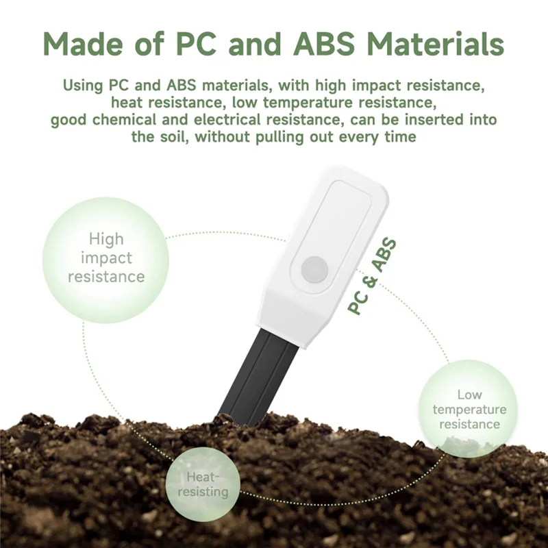 B92B-Tuya Wifi Soil Tester Sensor Tuya Soil Moisture Sensor Soil Water Content Humidity And Temperatuer Sensor Remote Monitor