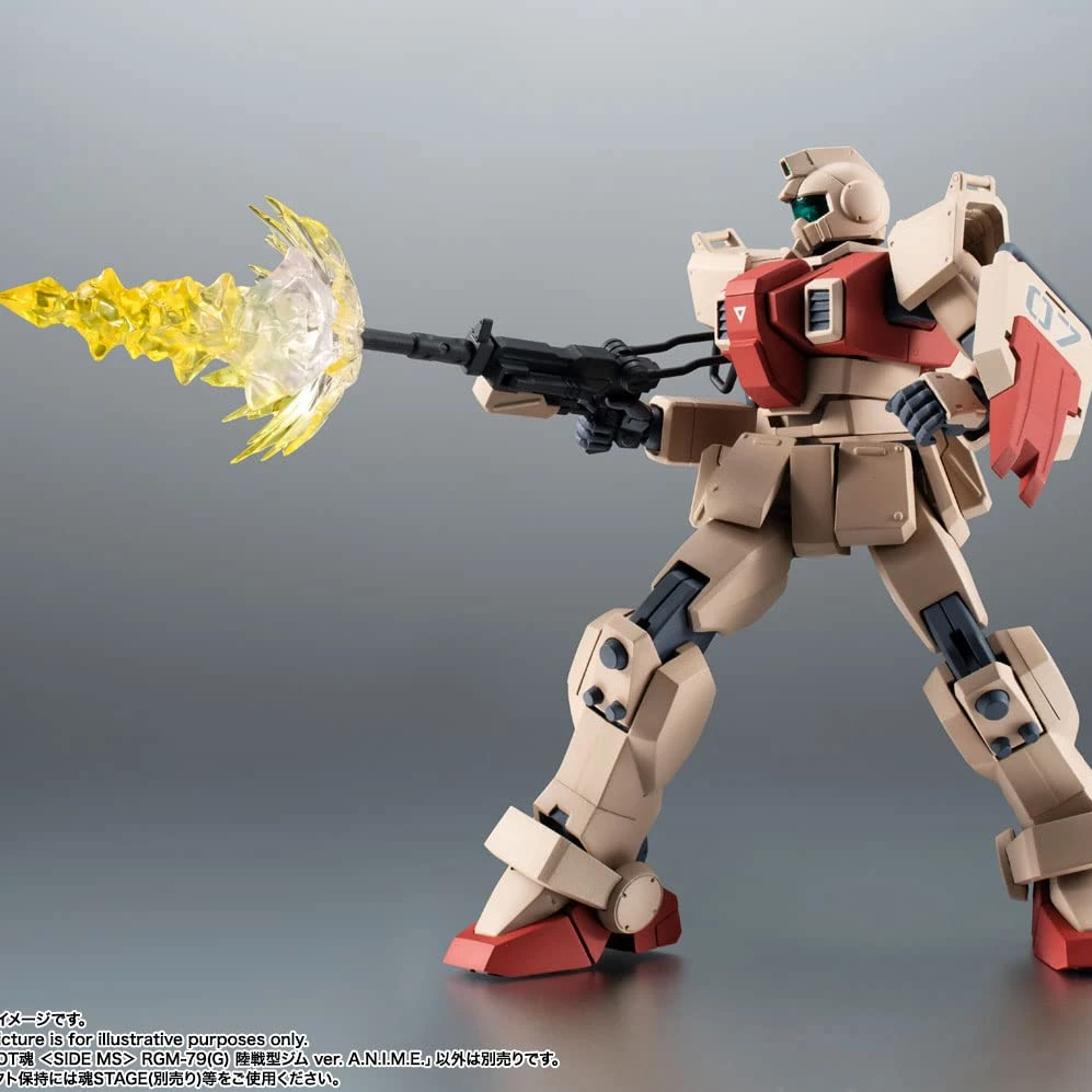 

Tamashi Nations Robot Spirits The 08th MS Team - RGM-79(G) GM Ground Type A.N.I.M.E. Action Figure Toys for kids