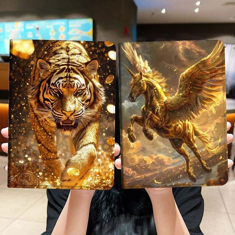 

Horse Tiger Popular Cool Gift For Honor Pad 8 V8 9 GT MagicPad 13 3 2 Tab MatePad Pro Air 12 X 12.6 Foldable Tablet Case