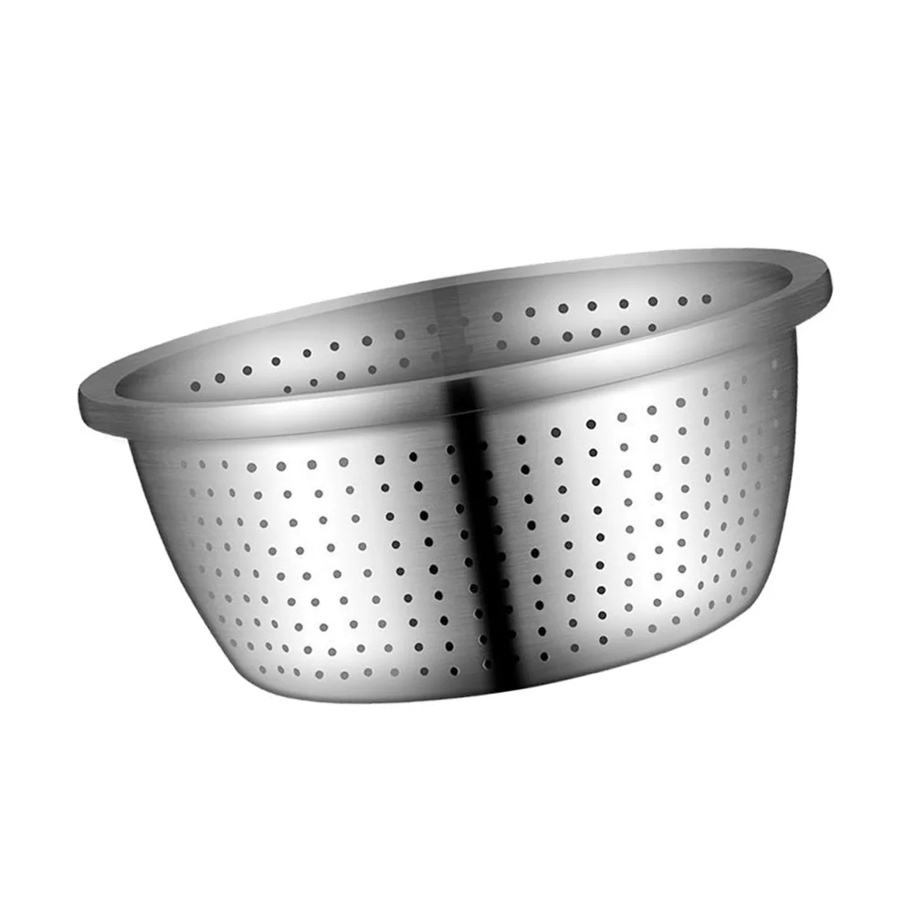 

Stainless Steel Drain Bowl 20Cm Kitchen Food Washing Tool Fruit Vegetable Draining Basket Dishwasher Safe Fine