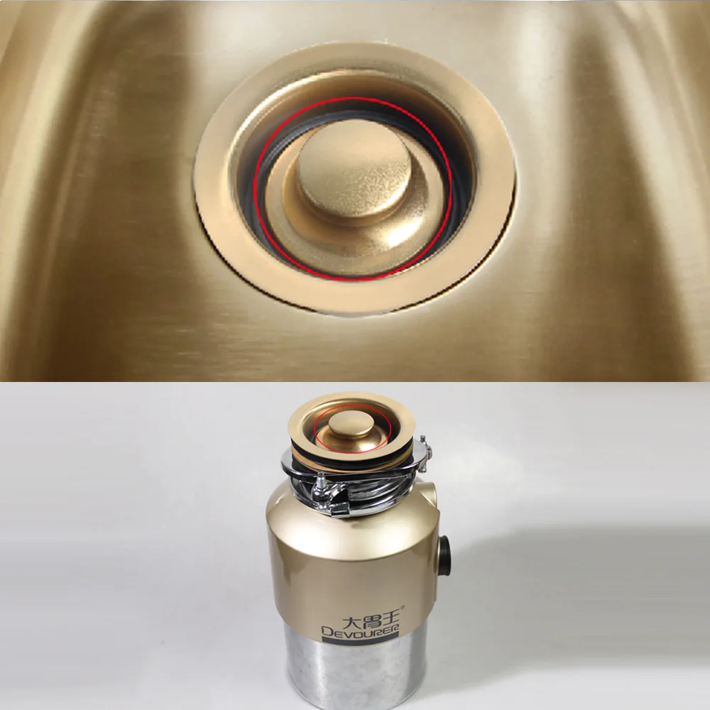Kitchen Sink Stopper Stainless Steel Garbage Disposal Plug Fits Standard Kitchen Drain size of 3 1/2 Inch (3.5 Inch) Diameter