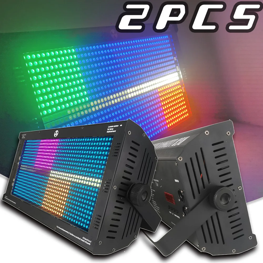 

YUER 2PCS Strobe Horse Racing 8+8 Zones LED 280W RGB + White DMX RDM Stage Wall Washing Lighting Club Night Dj Disco Stage Lamp