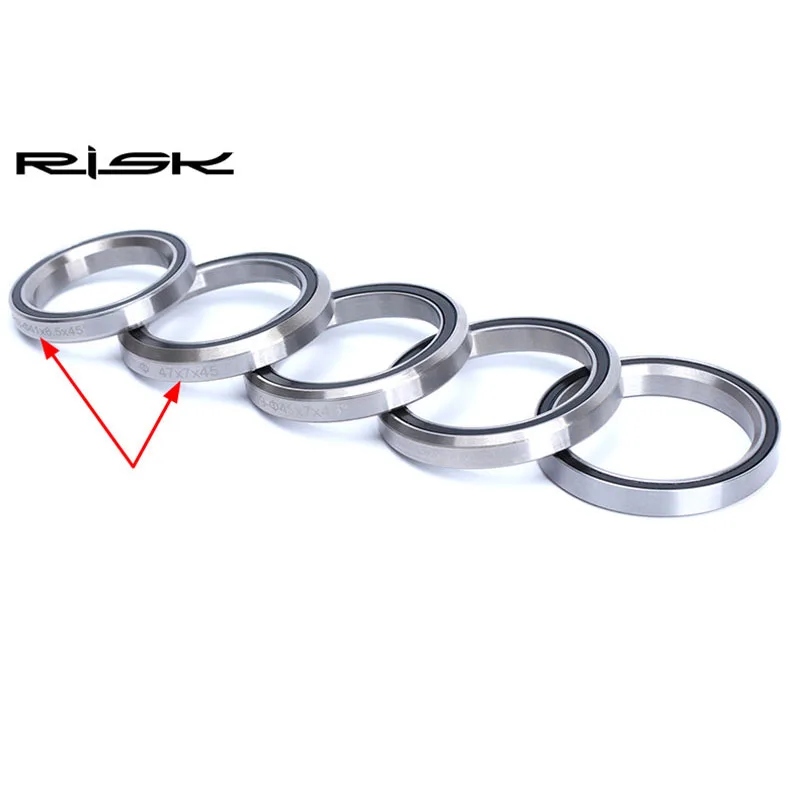 Risk Bicycle General Headset Repair Bearings For 28.6/44/30mm Mountain Bike Steel Bearing 41/41.8/47/49/52mm Bearing Repair