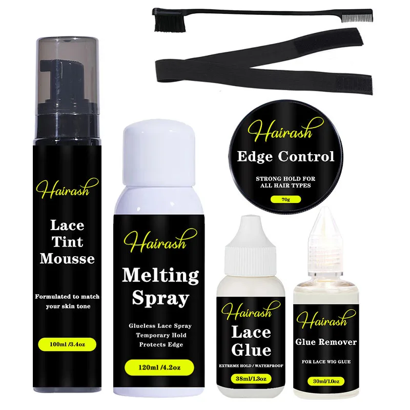 

Melting Spray Temporary Hold Lace Tint Mousse Waterproof Wig Glue For Lace Front Wig Invisible Hair Glue Wax Stick Edge Control