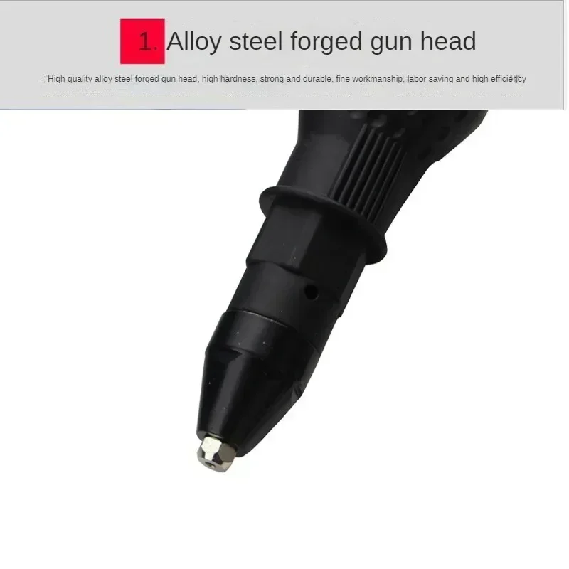 Electric Pull Rivet Gun Adapter Riveting Tool Cordless Drill Insert Nut For Blind 2.4 To 4.8mm