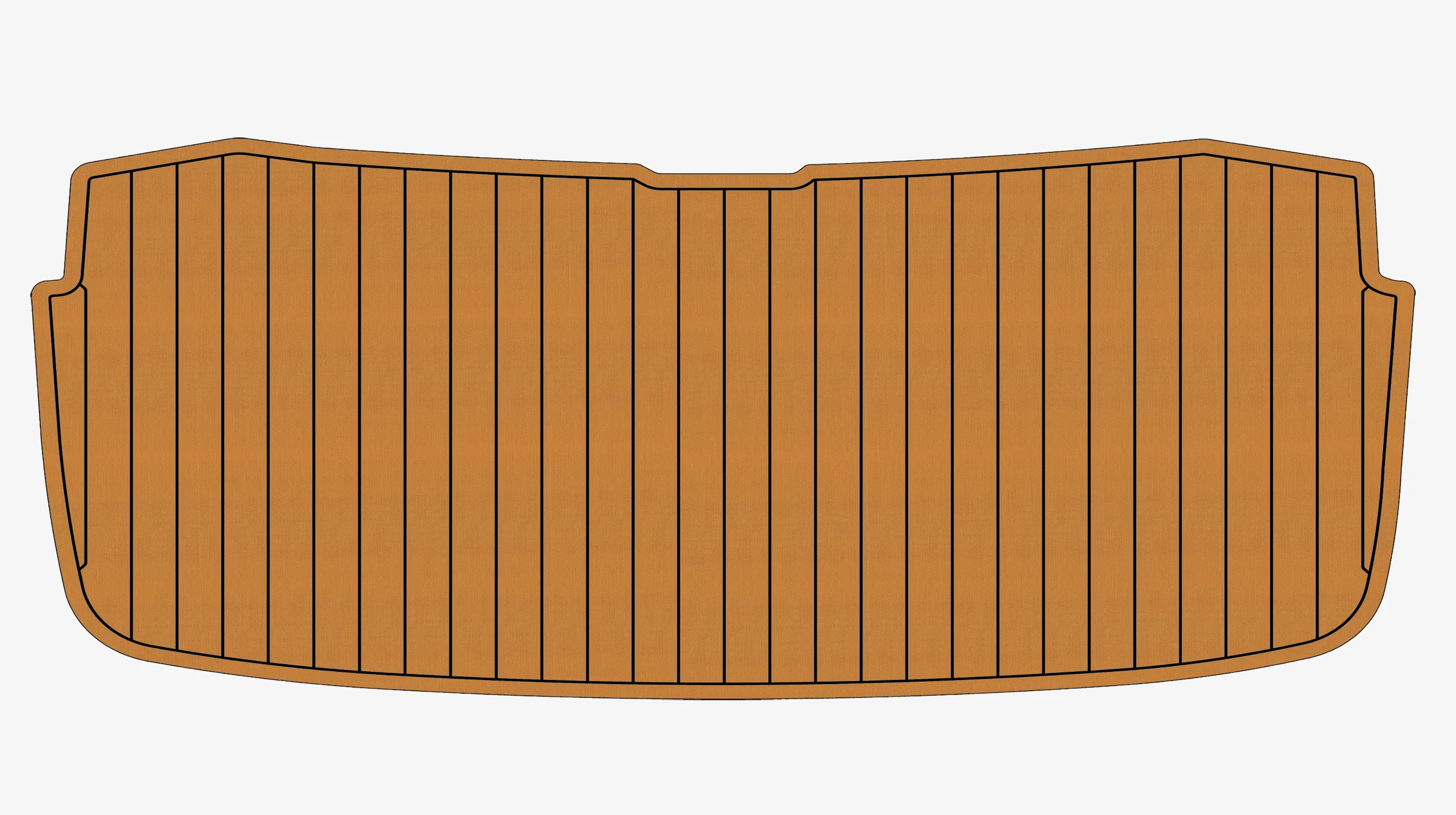 Non-Slip EVA Faux Teak Marine Mat Self-Adhesive 6mm Yacht Cockpit Pad for 2017-2022 Regal 26 Fasdeck Boat Decking Easy Install