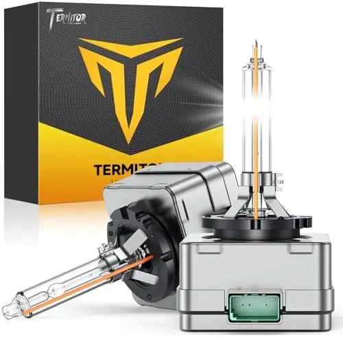 

D3S HID Bulbs 6000K 35W 500% Brighter, Cool White, Plug & Play, Pack of 2