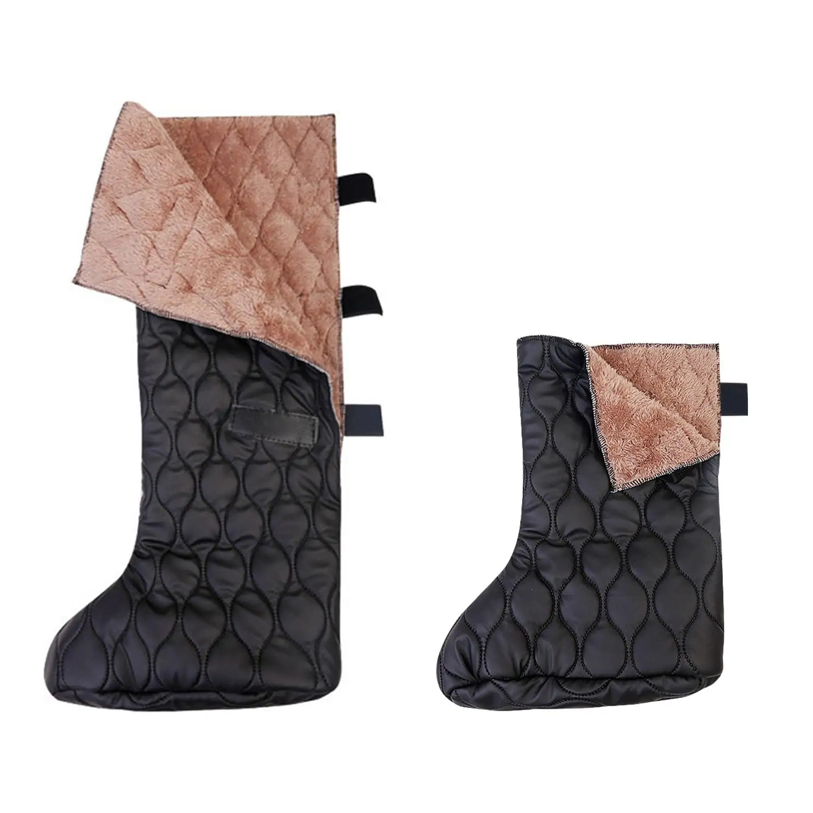 Booties Warm Sock below The Knee Foot Down Slipper for Hiking Indoor Tent