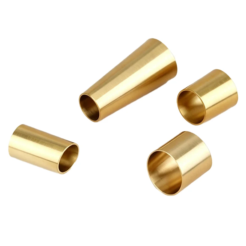 2/4/6PCS Brass Tapered Non-Sealed Beveled Copper Feet 26~42mm Diameter Nordic Dining Table and Chair Brass Bottom Furniture Feet