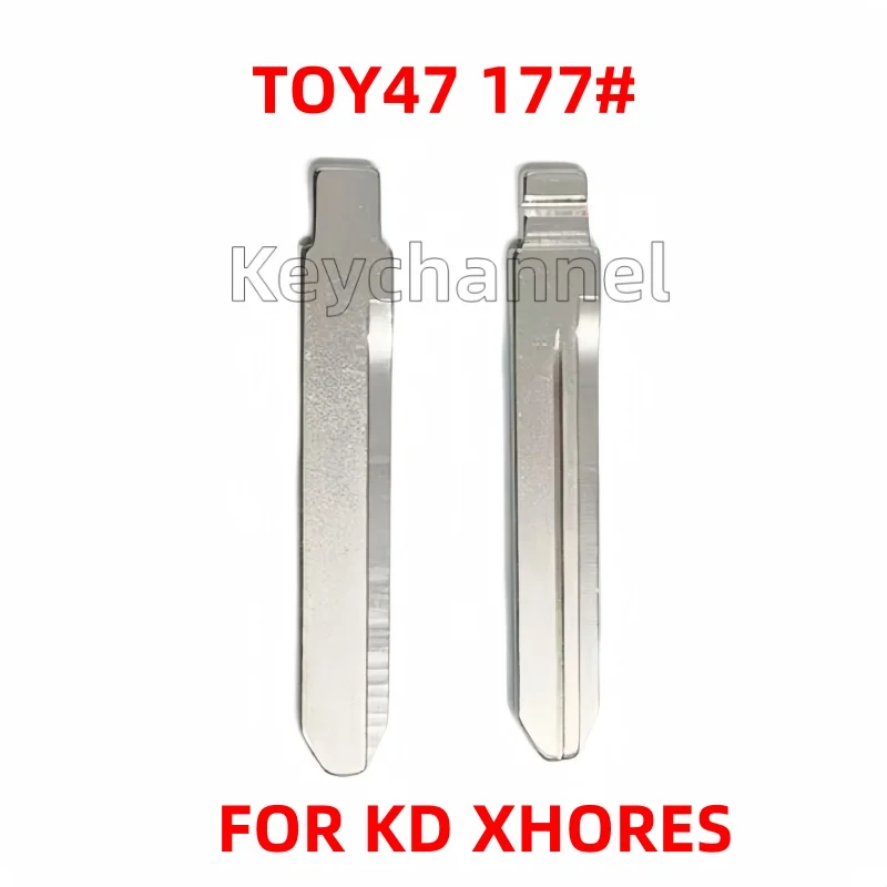 10/20/30/50pcs Lishi TOY47 Car Flip Key Blank 177# KD Key Blade for Toyota Auris Avensis Corolla Yaris for KEYDIY Xhorse Remote