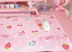 Japanese MP Cartoon Printed Table Pad Cute Placemat Game Accessory Mouse Pad Commuting Lady Office Desk Mat Sweet Girl Mat
