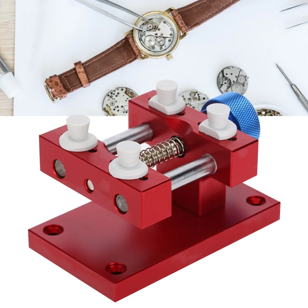 

Hardware tool Aluminum material Watch Holder Solid structure Heavy duty Watch Stand Large size Repair Tool Watch maintenance