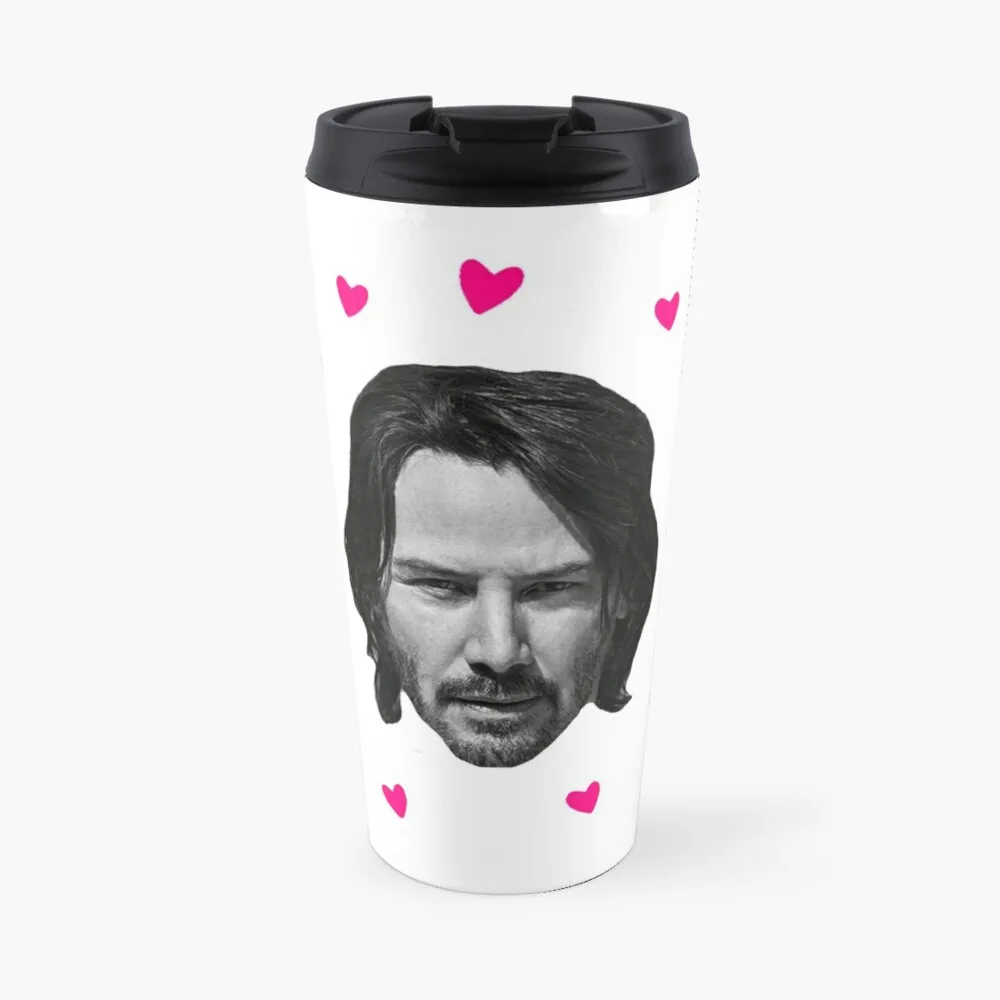 

Keanu Reeves Hearts Travel Coffee Mug Tea Cup Luxury Coffee Cup Beautiful Tea Mugs Glasses For Coffee