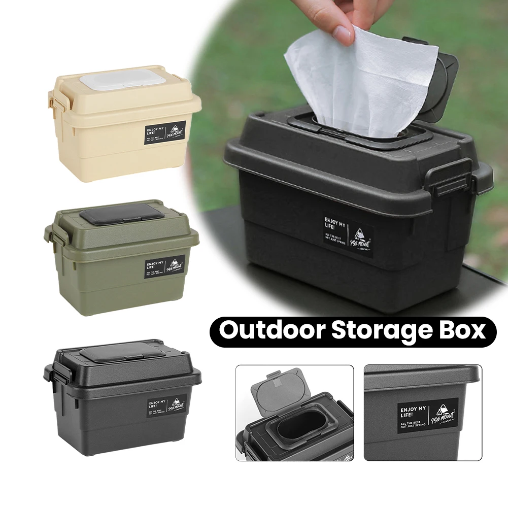 

Коробка для хранения бутылок с приправами для кемпинга, 1,1 л, чехол для хранения салфеток, бумажных салфеток, влагостойкий органайзер для грузового багажника автомобиля