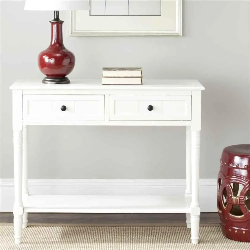 Safavieh American Homes Collection Samantha Distressed/Cream 2-Drawer Console Table USA