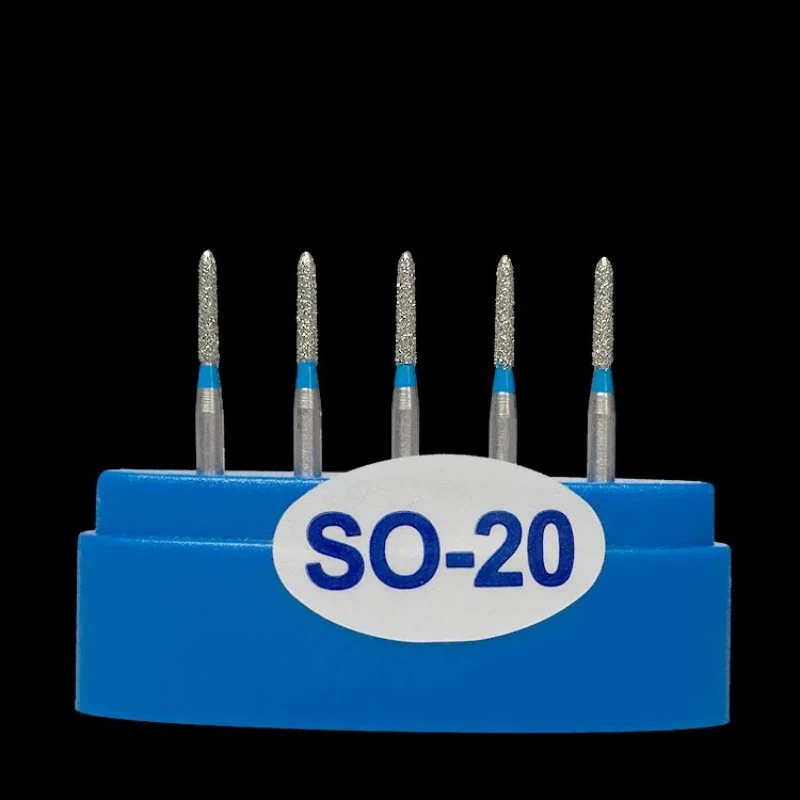 

10×5pcs/box Dental Diamond Burs Drills High Speed Handpiece Polishing Smoothing Diamond Burs SO-20 SO-21 SO-S20